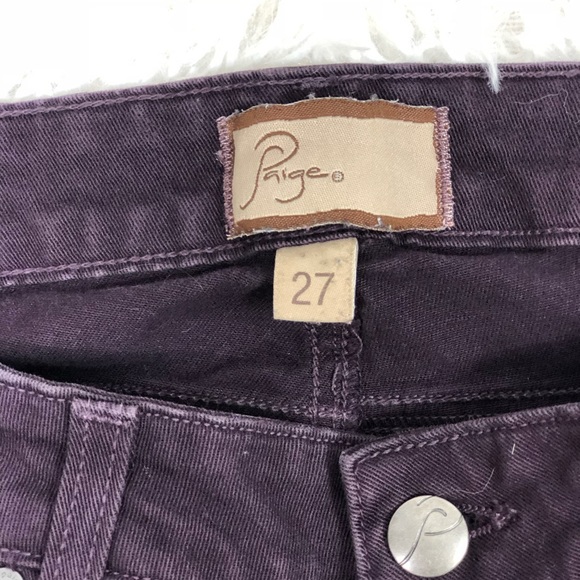 Paige Peg Skinny Dark Purple Jeans - Picture 6 of 8